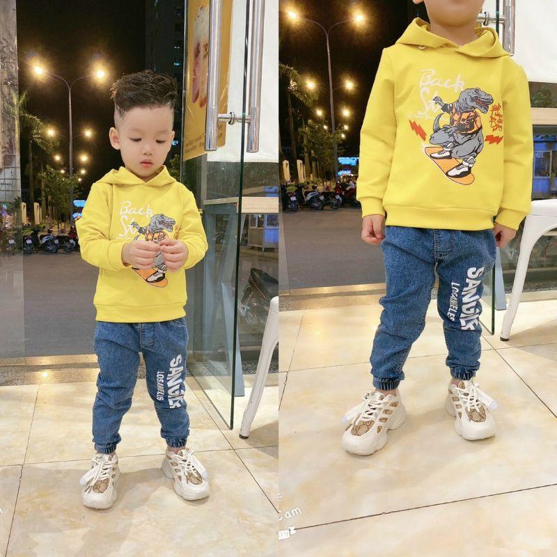 Quần bò bé trai siêu mềm, co giãn