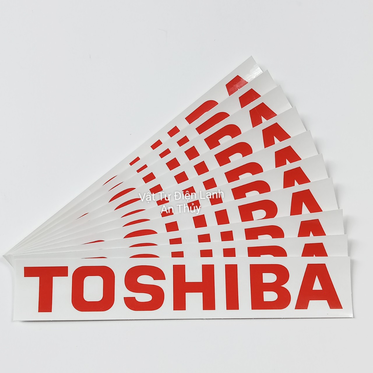 Combo 10 tem cho TOSHIBA mẫu to dán đuôi cục nóng - Tem dán cục nóng - Tem trang trí cục nóng - Tem đuôi nóng máy lạnh