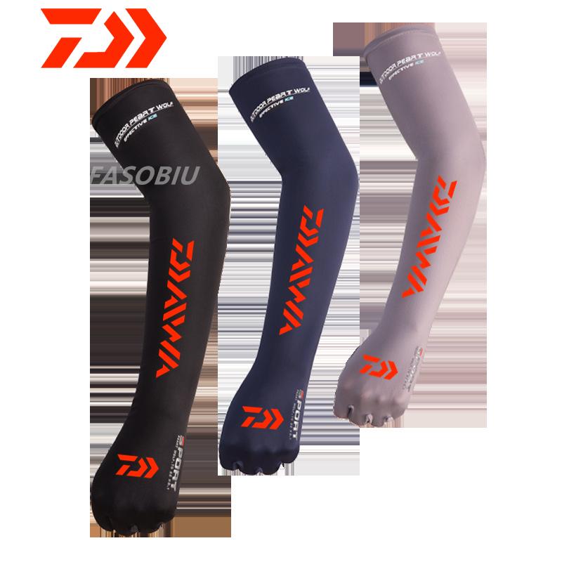 Mới Daiwa Găng Tay Chống Nắng UV Găng Tay Câu Cá Thoáng Khí Săn Bắn Chống Trơn Trượt Nhanh Khô Cắm Trại Đi Xe Đạp Ngón Tay Găng Tay Thể Thao