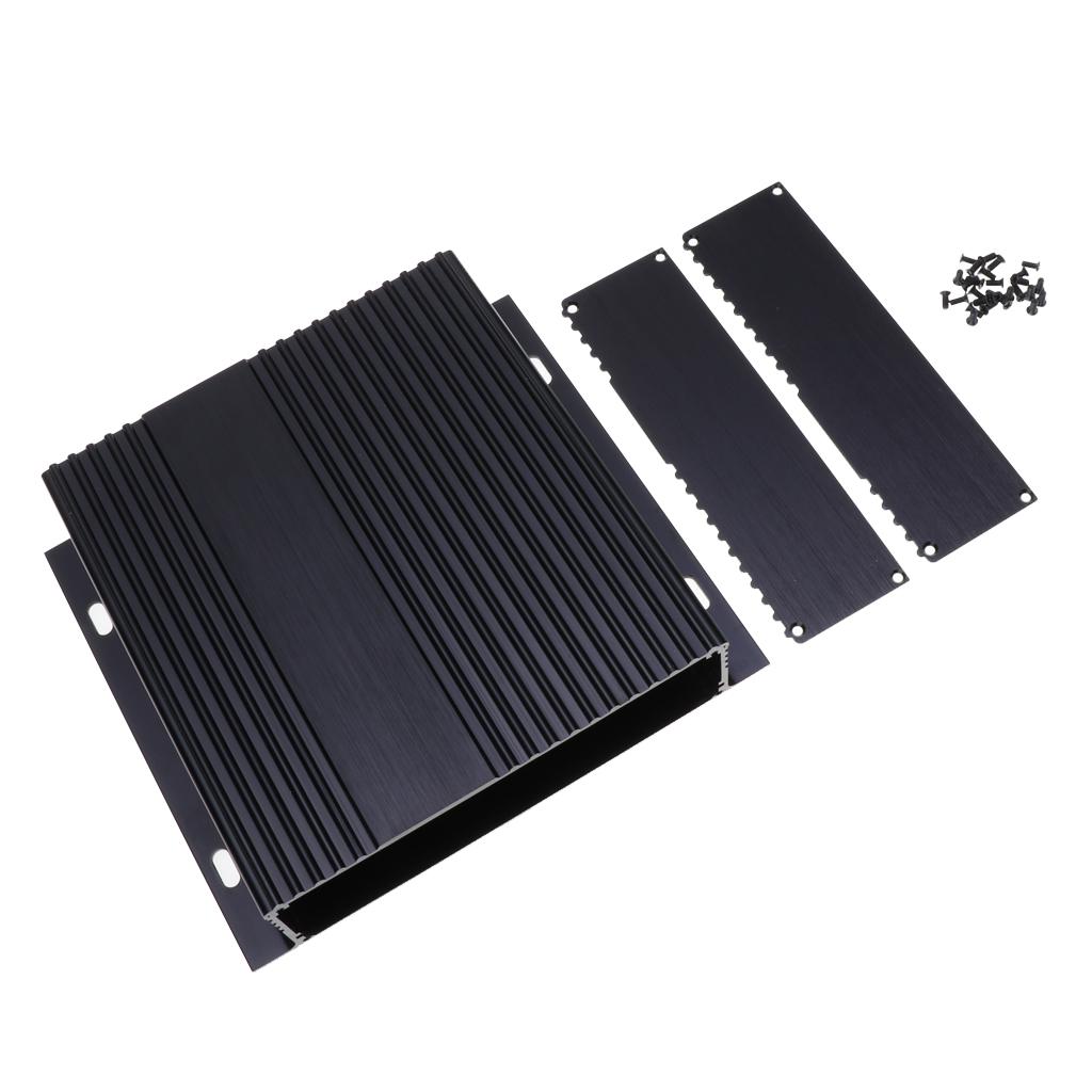 Vỏ Nhôm, Vỏ Hộp điện Tử Màu đen Vỏ PCB DIY