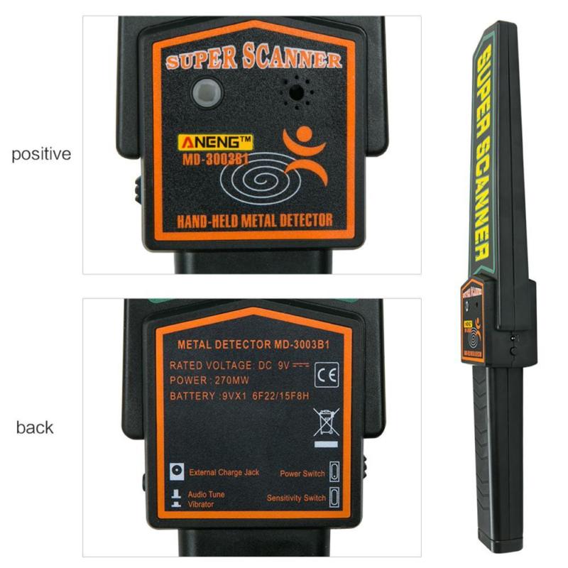 ROGTZ Máy dò kim loại cầm tay Super Scanner MD3003B1 - Hàng Nhập Khẩu