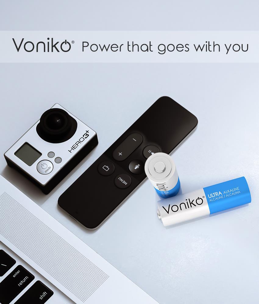 Vỉ 2 Pin Kiềm AAA - Voniko