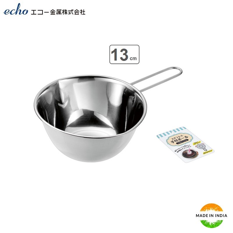 Tô Inox Φ13cm Echo Metal Có Tay Cầm Tiện Dụng, Khả Năng Chịu Nhiệt Tốt