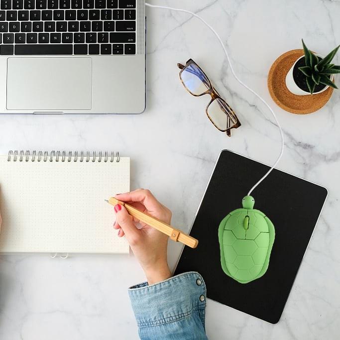 CHUỘT MÁY TÍNH HÌNH CON RÙA CÓ DÂY THIẾT KẾ ĐỘC ĐÁO , ĐỘ NHẠY TỐT