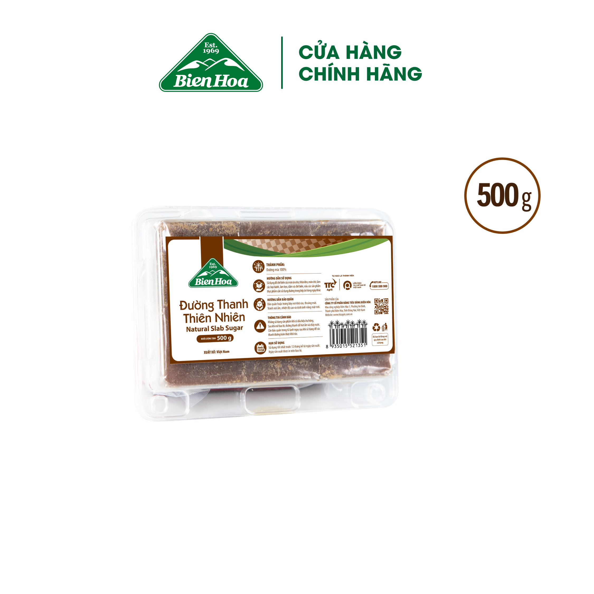 Đường thanh thiên nhiên Biên Hòa 500gr