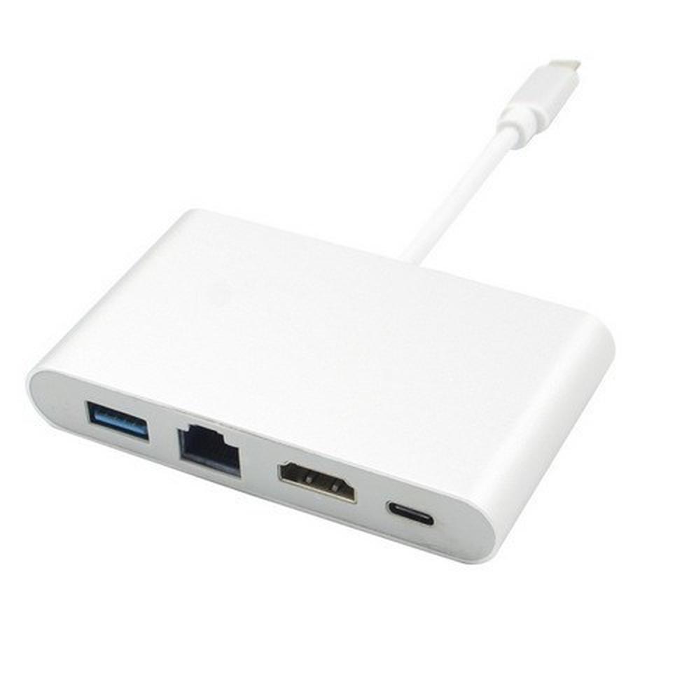 Giao hàng nhanh Bộ chuyển đổi Type-C + cáp bộ chuyển đổi đa năng HDMI USB 3.1 sang hdmi + mở rộng bộ chuyển đổi rj45