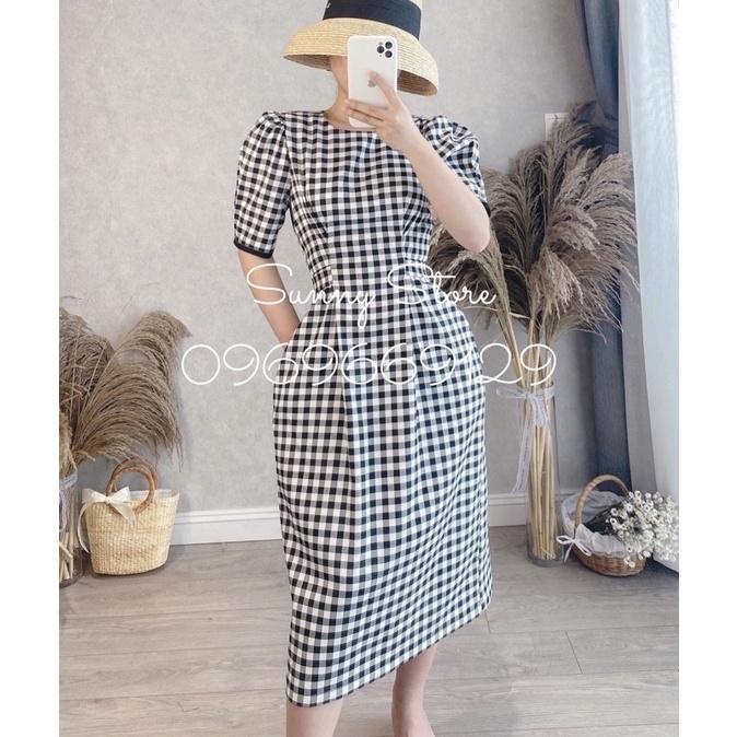 Váy caro Tulip - Đầm thiết kế - Đầm kẻ