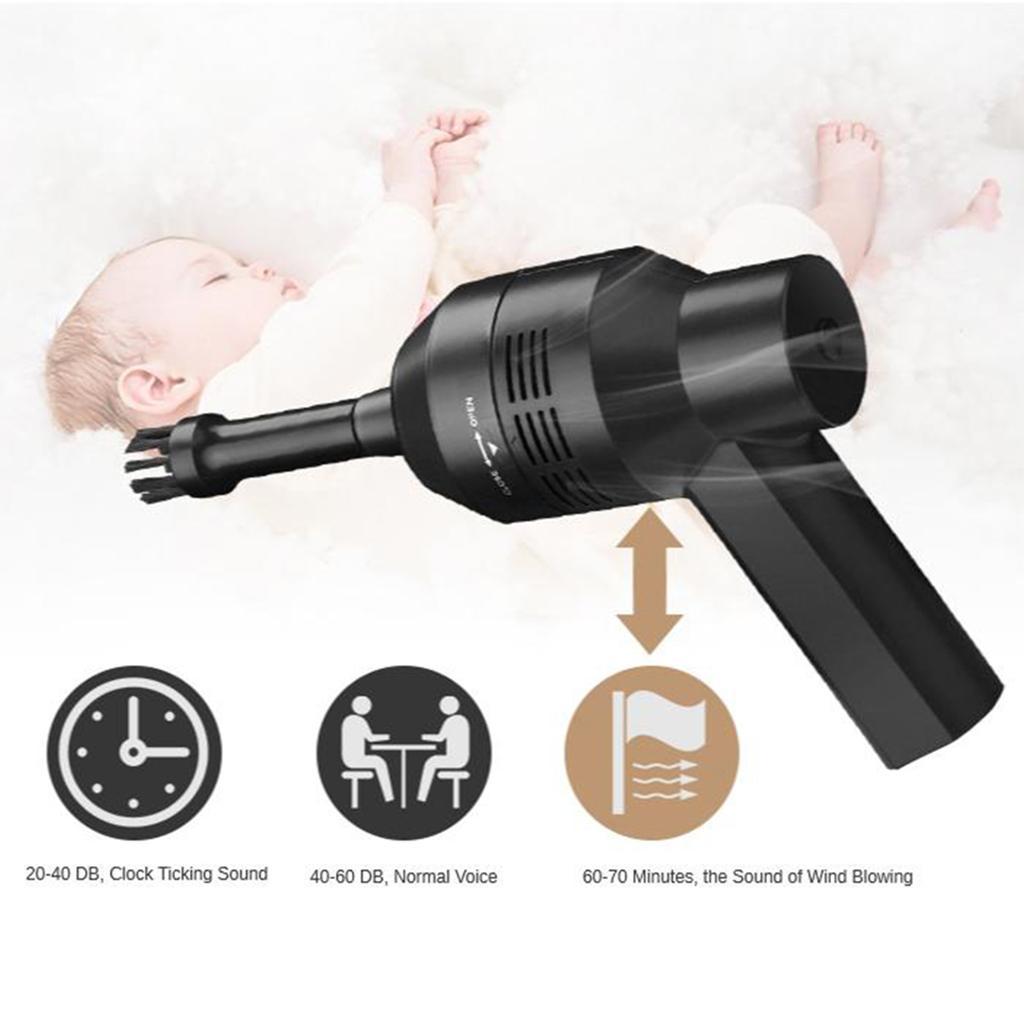 Mini USB Electric Vacuum Cleaner Kit Computer Keyboard Vacuum Sweeper Black