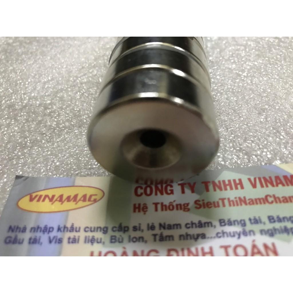 Nam châm đất hiếm loại có lỗ 30x10 lỗ 6mm