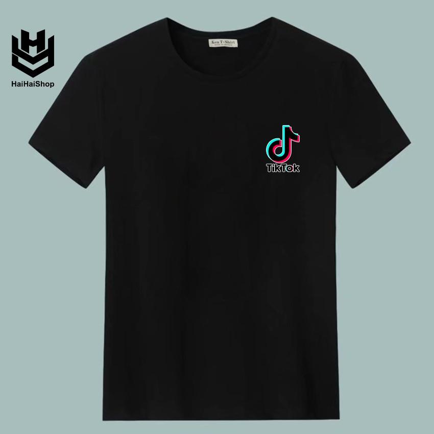 Áo Thun Tiktok Cho Nam và Nữ, Vải Cotton 75% Dày Dặn, In Full HD