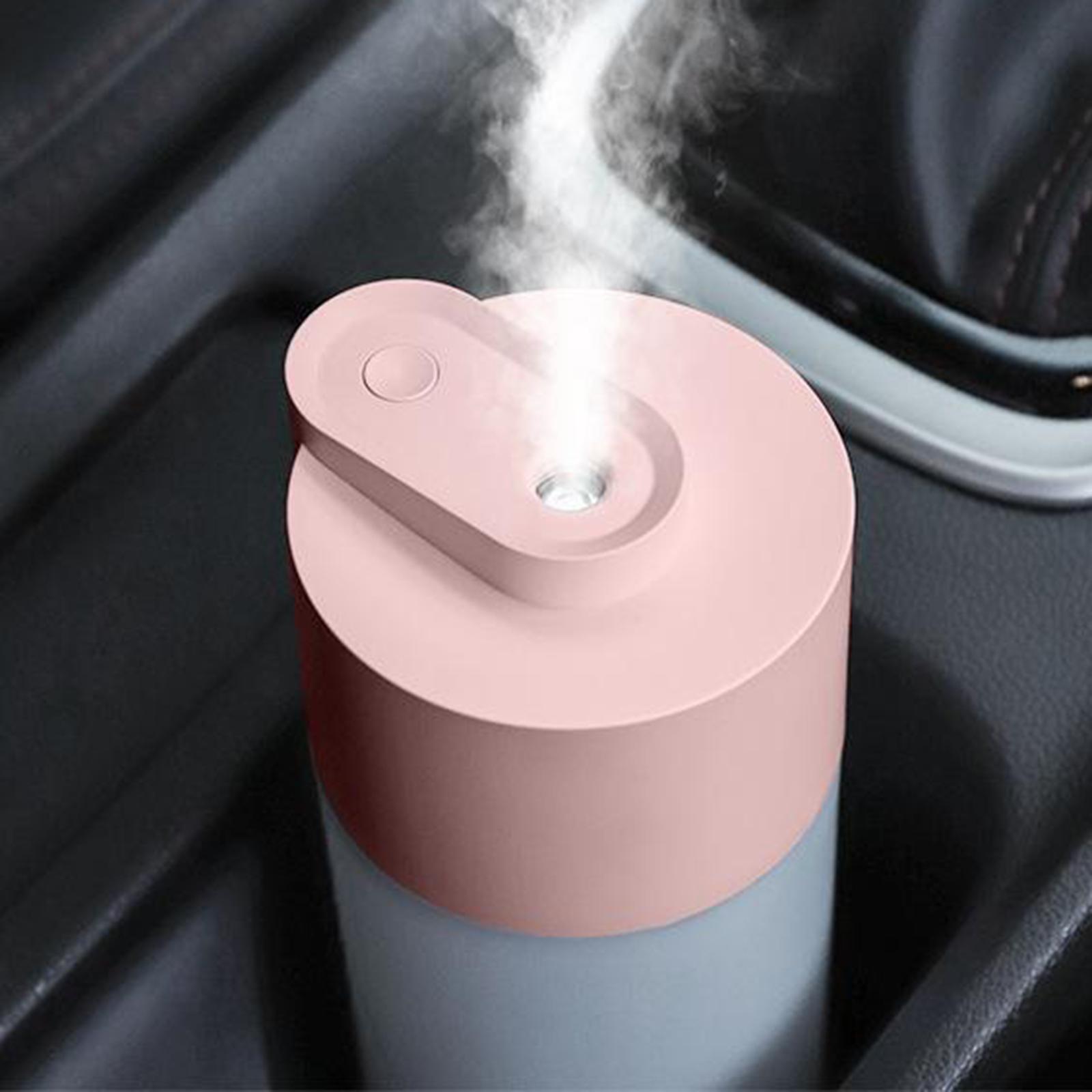 USB Essential Oil Diffuser Air Humidifier 250ml Tank for Car,Bedrooms Pink