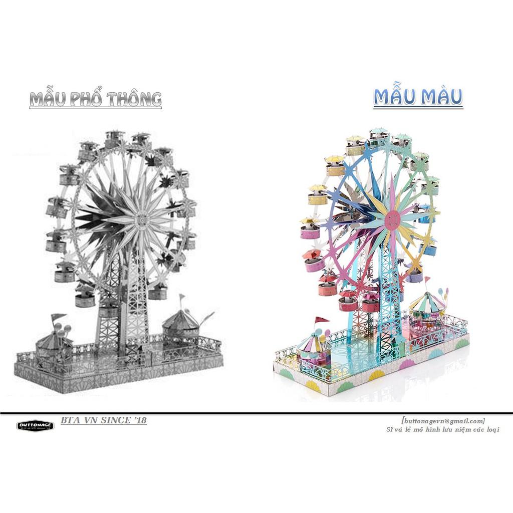 Mô Hình Lắp Ráp 3d Vòng xoay công viên