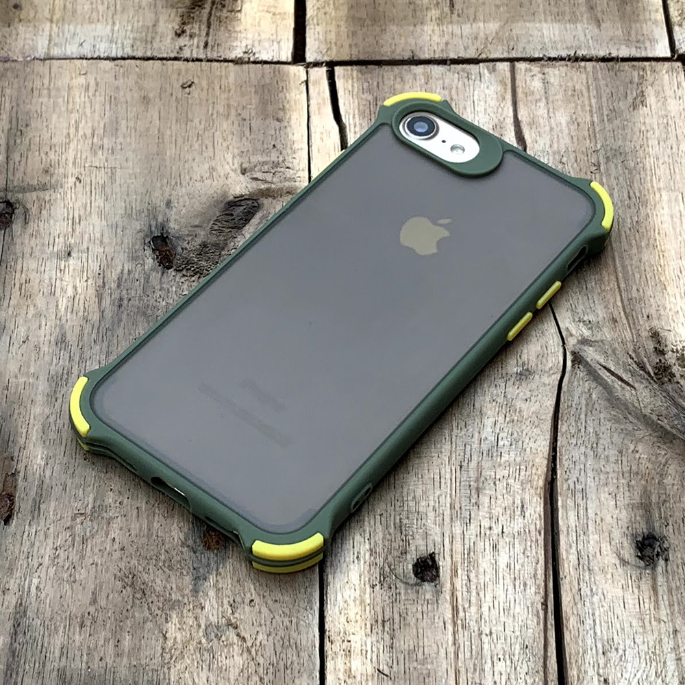 Ốp lưng chống sốc toàn phần màu xanh lá mạ dành cho iPhone 7 / 8