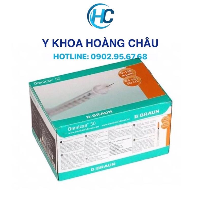 Bơm Tiêm Insulin, Kim Đầu Cam Chích Tiểu Đường: B.Braun-siêu nhỏ, chích êm (Hộp 100C)