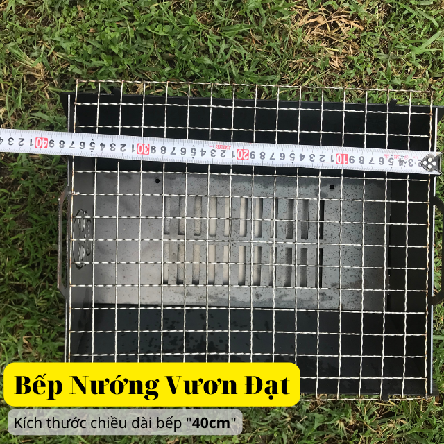 Bếp nướng than BBQ lắp ghép | Có khay hứng tro | Kích thước 40x30cm