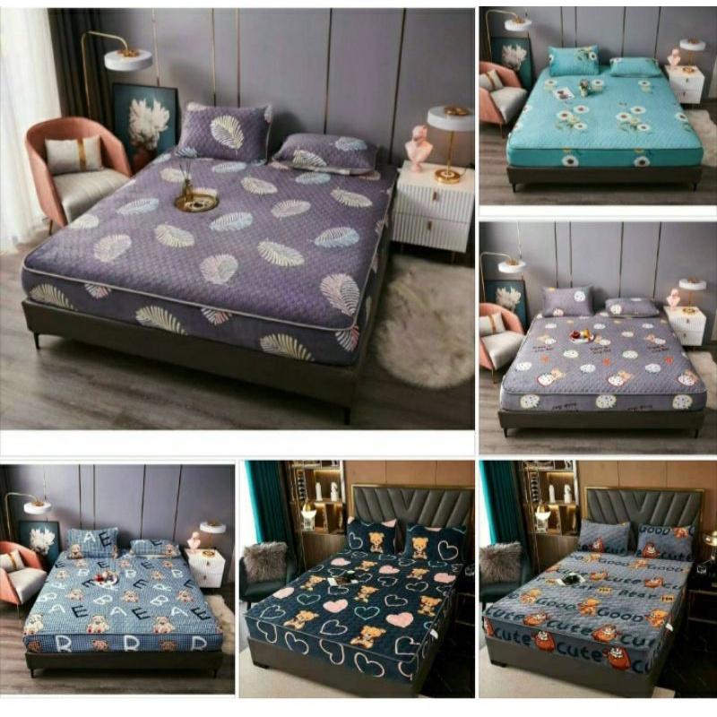 Bộ ga gối nỉ nhung tuyết hàng dày loại 1