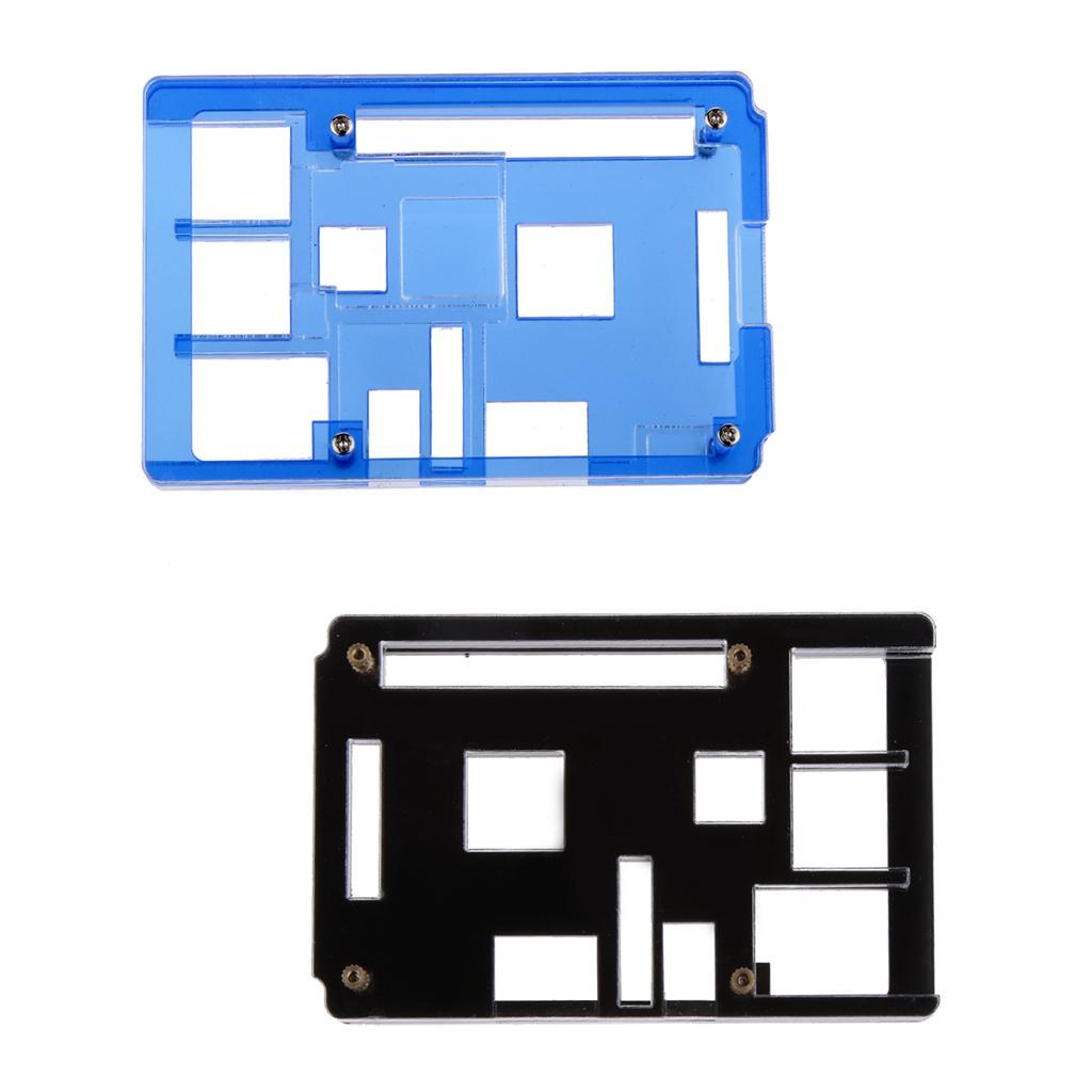2xComputer Protective Case Shell Cover For Raspberry Pi 3 B+ Model B - Black