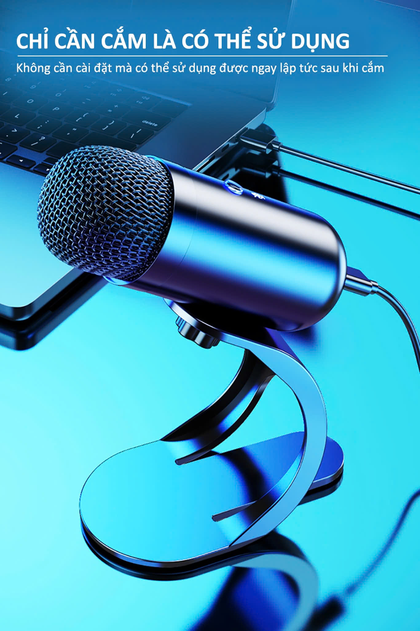 Micro USB Mini Mic Thu Âm Podcast Livestream Radio Microphone Phòng Thu Studio Karaoke SoloCast Cắm Máy Tính Bàn Laptop Chat Voice Học Online Chơi – Hàng Nhập Khẩu