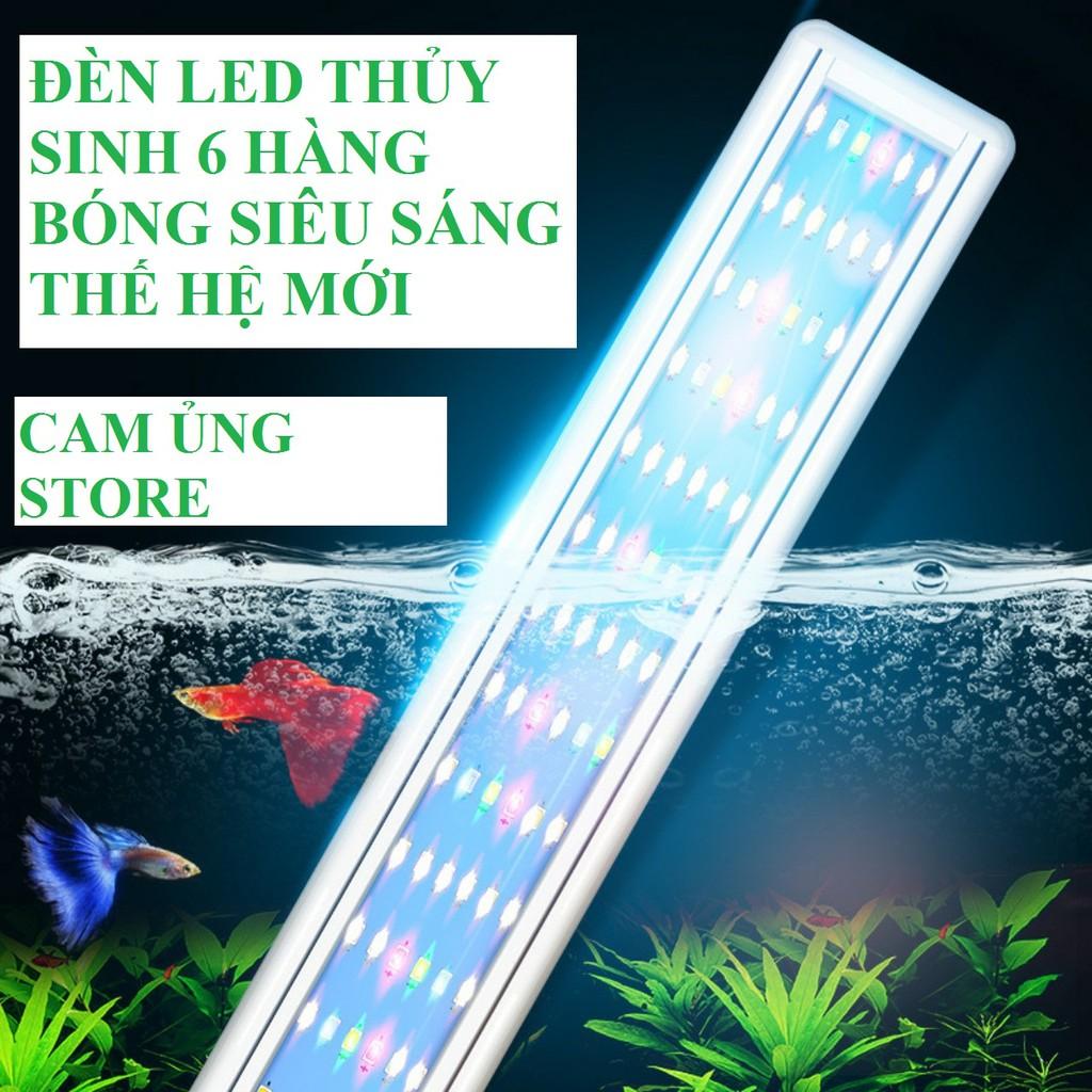 đèn led siêu sáng WRGB thế hệ mới 6 hàng bóng chuyên dụng cho bể cá cảnh thủy sinh- đèn led bể cá giá tốt nhất