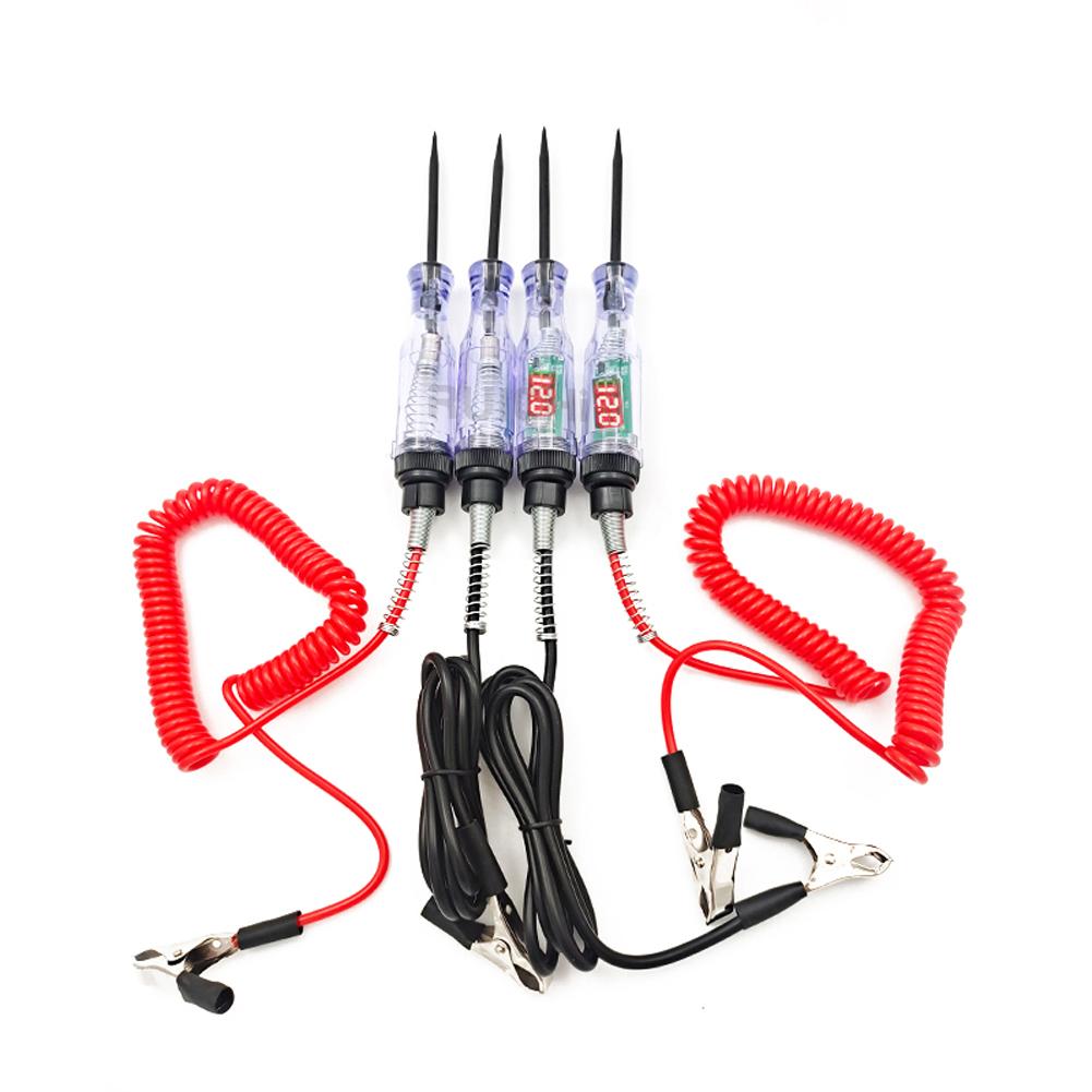 6 V 12 V 24 V Portable Car Automotive Electric Digital Display Circuit Tester Truck Circuit Probe Test Pen Light Tester