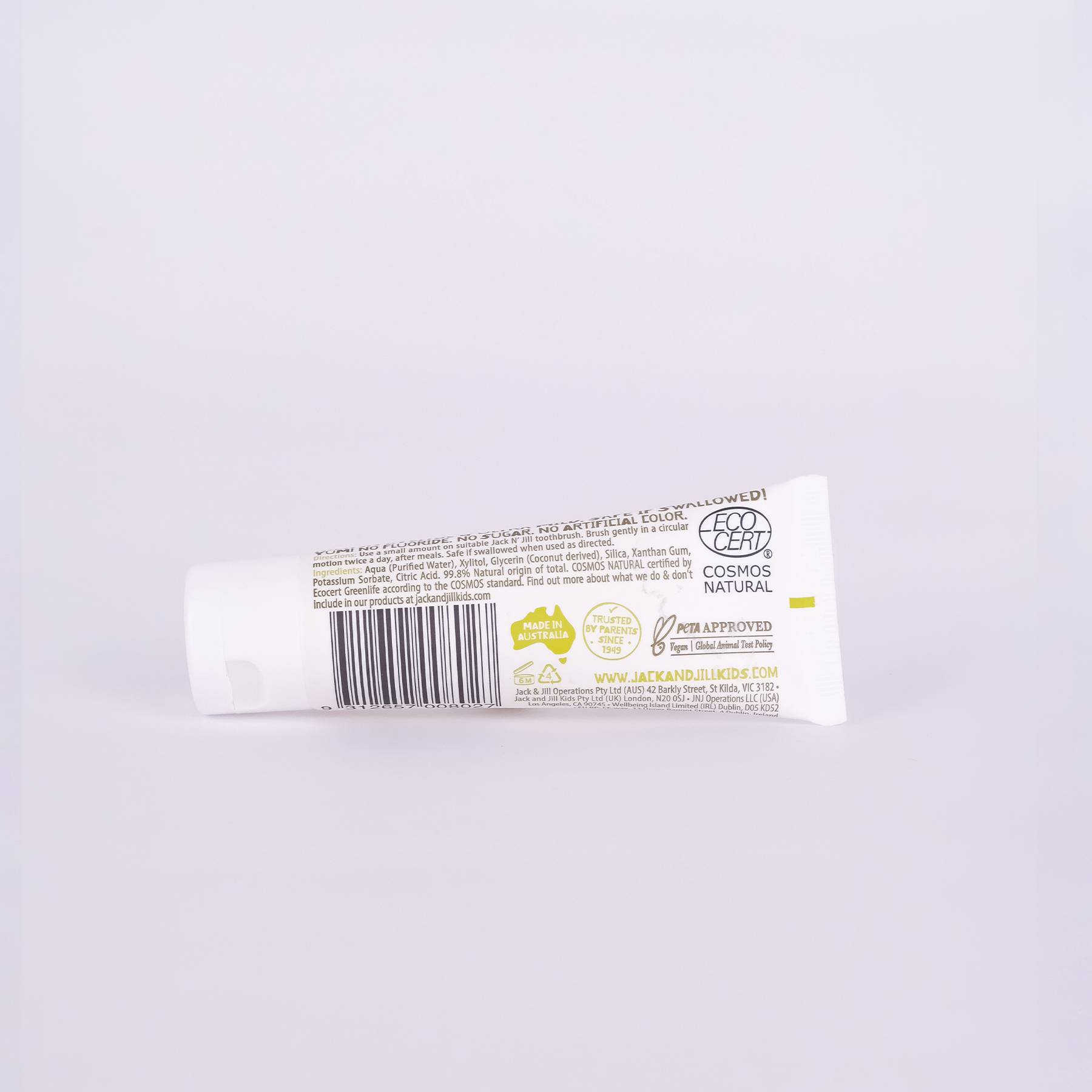 Kem đánh răng hữu cơ cho bé Jack N' Jill 50G - Không vị (Từ 6 tháng)