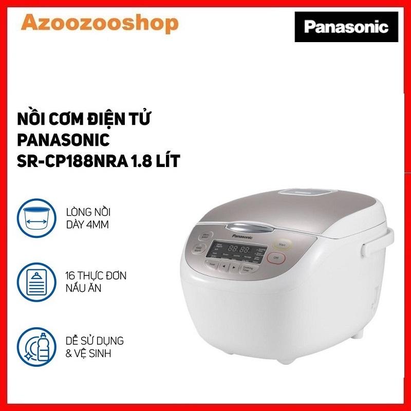 Nồi Cơm Điện Tử Panasonic SR-CP188NRAM 1.8 Lít - Hàng Chính Hãng