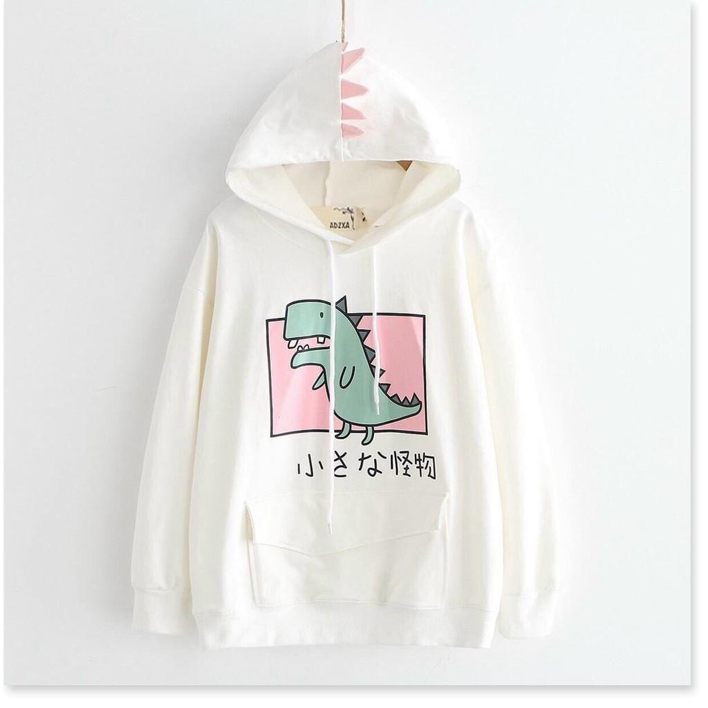 ÁO HOODIES CÓ MŨ HOẠ TIẾT KHỦNG LONG SIÊU XINH CHO CÁC BẠN TRẺ THỜI TRANG KING FASHION