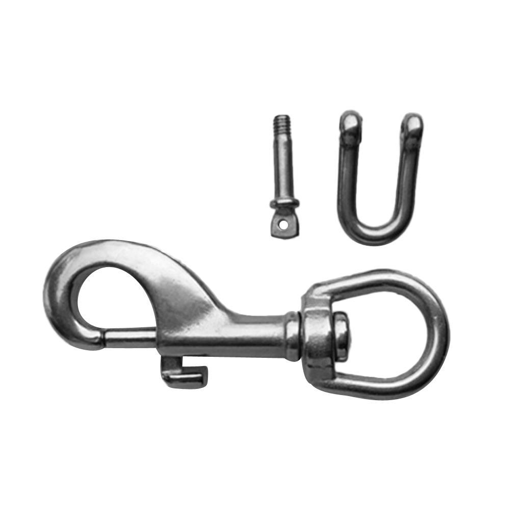 Premium 316 Stainless Steel Scuba Diving Bolt  with D  Shackle
