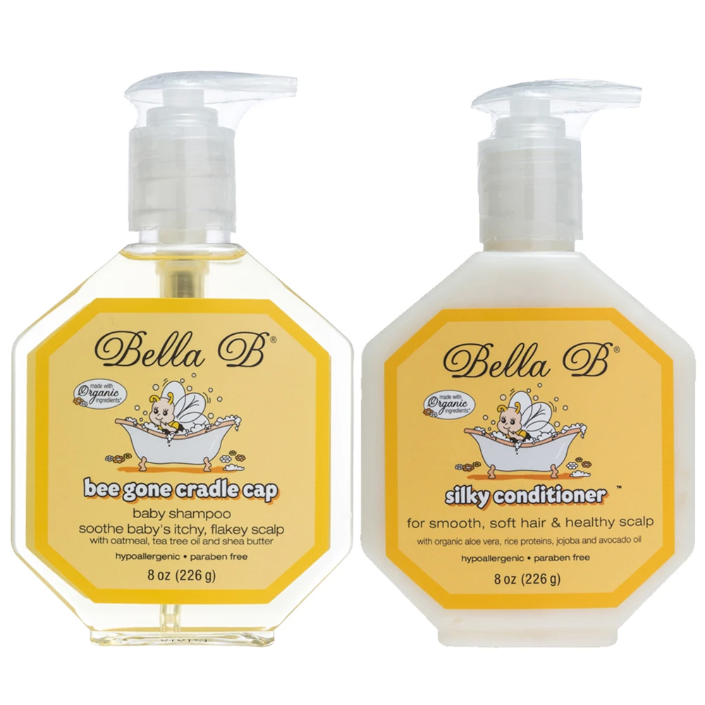 Dầu Gội Hữu Cơ Organic Cho Trẻ Sơ Sinh Và Trẻ Nhỏ Bella B Làm Sạch Dịu Nhẹ, Ngăn Vảy Nến, Không Cay Mắt Chai 226gr Từ Mỹ - Dầu Gội Cho Trẻ Em