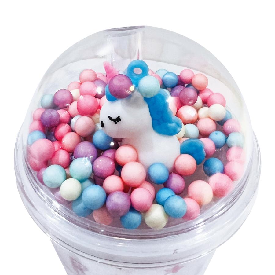 Ly Nhựa Clever Cup Rainbow Unicorn Xanh CLEVERHIPPO PCUP08/BLUE