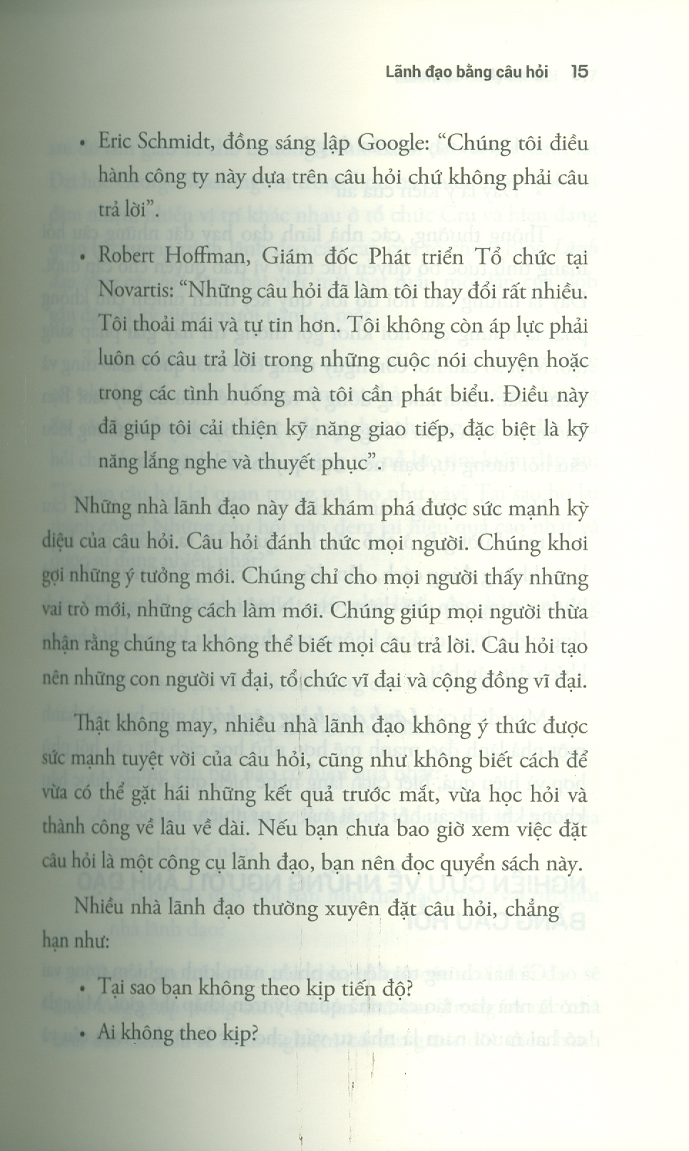 Lãnh Đạo Bằng Câu Hỏi - Tìm Giải Pháp Và Lãnh Đạo Hiệu Quả Thông Qua Câu Hỏi (Phiên bản thứ 3 có chỉnh sửa, bổ sung) - Michael J. Marquardt, Bob Tiede ; Trần Thị Bích Nga dịch