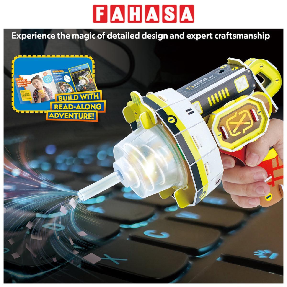 Đồ Chơi Giáo Dục STEAM - Máy Hút Bụi Chạy Pin Tự Chế Nat Geo - National Geographic DS1118h