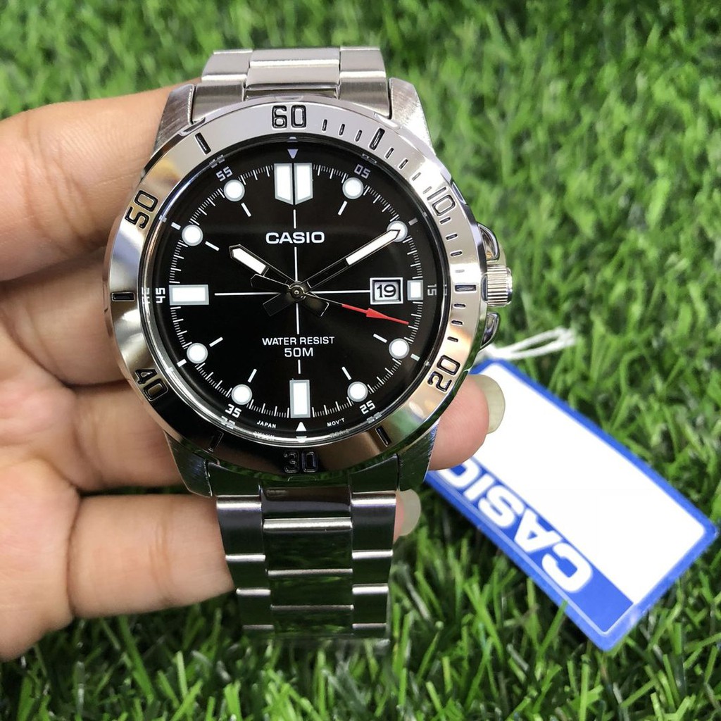 Đồng Hồ Nam Dây Thép Không Gỉ Casio MTP-VD01D-1EVUDF (45mm)
