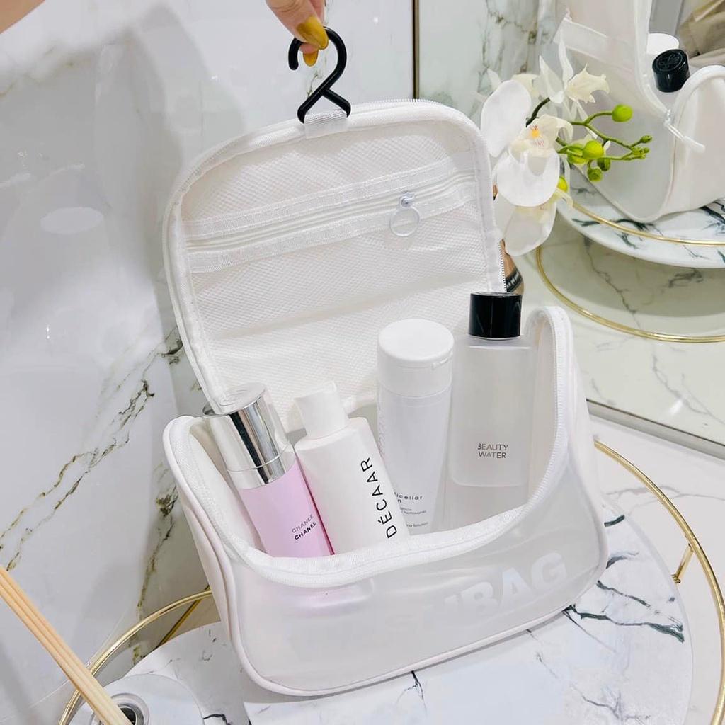 TÚI ĐỰNG MỸ PHẨM COSMETIC BẰNG NHỰA TRONG SUỐT ĐỰNG ĐỒ DÙNG CÁ NHÂN CHỐNG THẤM NƯỚC CHỐNG BÁM BẨN DỄ DÀNG VỆ SINH