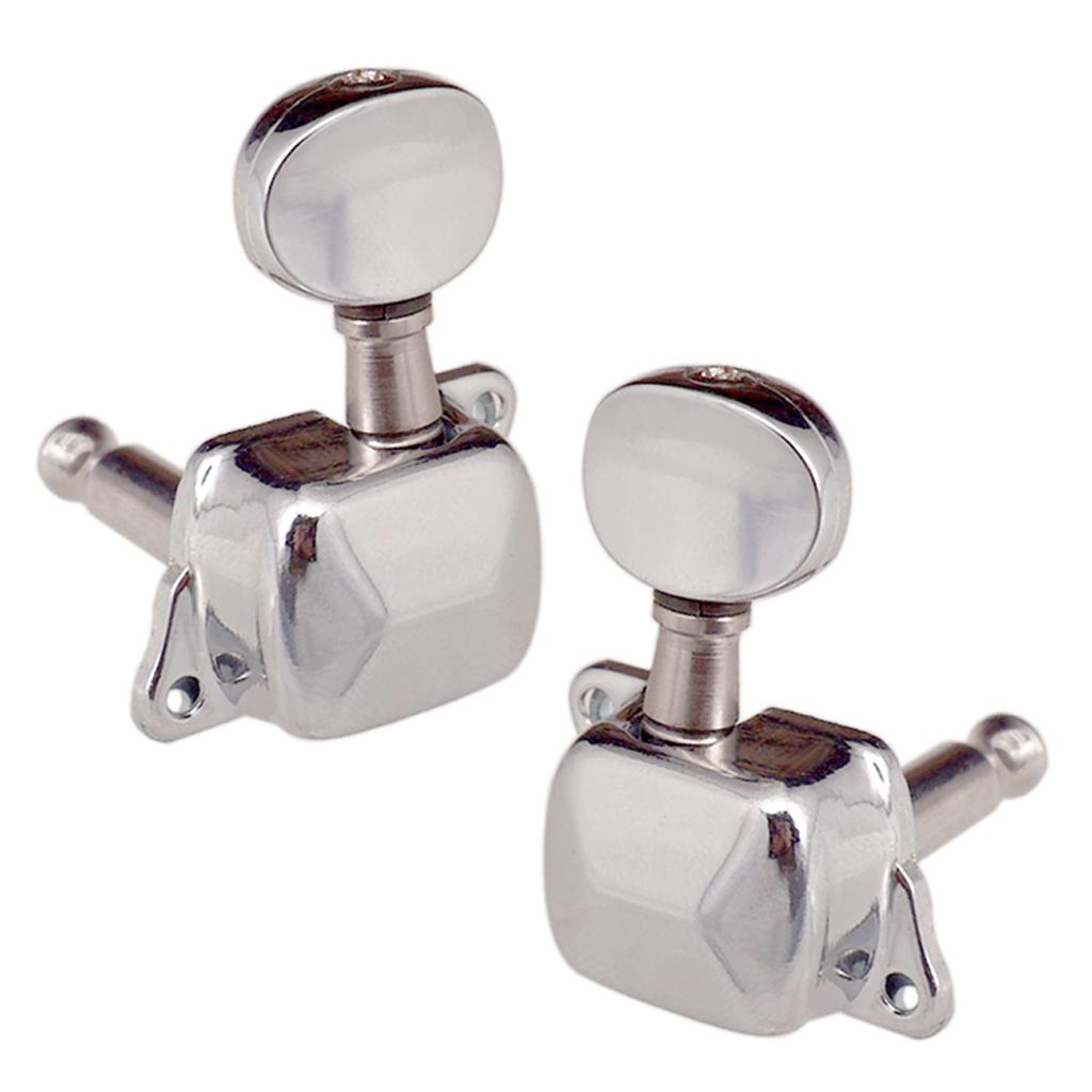 Sunnimix Bạc 3L3R Semiclosed Đàn Guitar Chỉnh Chốt Chỉnh Âm Cho Đàn Acoustic Guitar Điện Phần