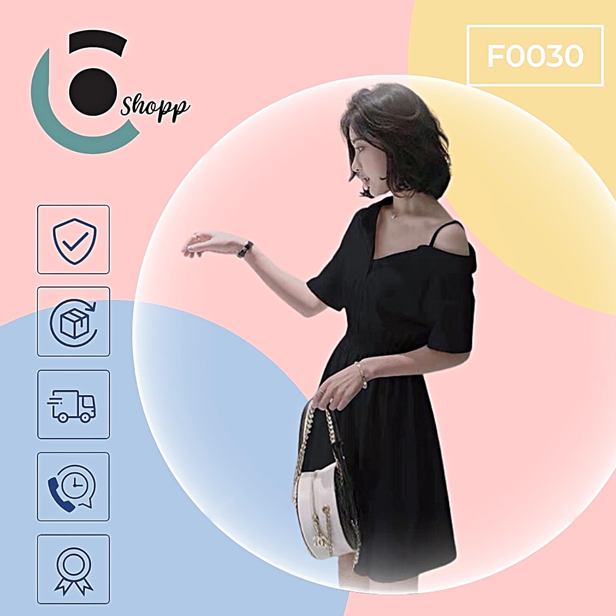 Váy sớ mi lệch vai cao cấp