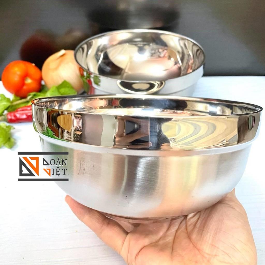 TÔ INOX 2 LỚP CÁCH NHIỆT CAO CẤP - Combo 2 TÔ