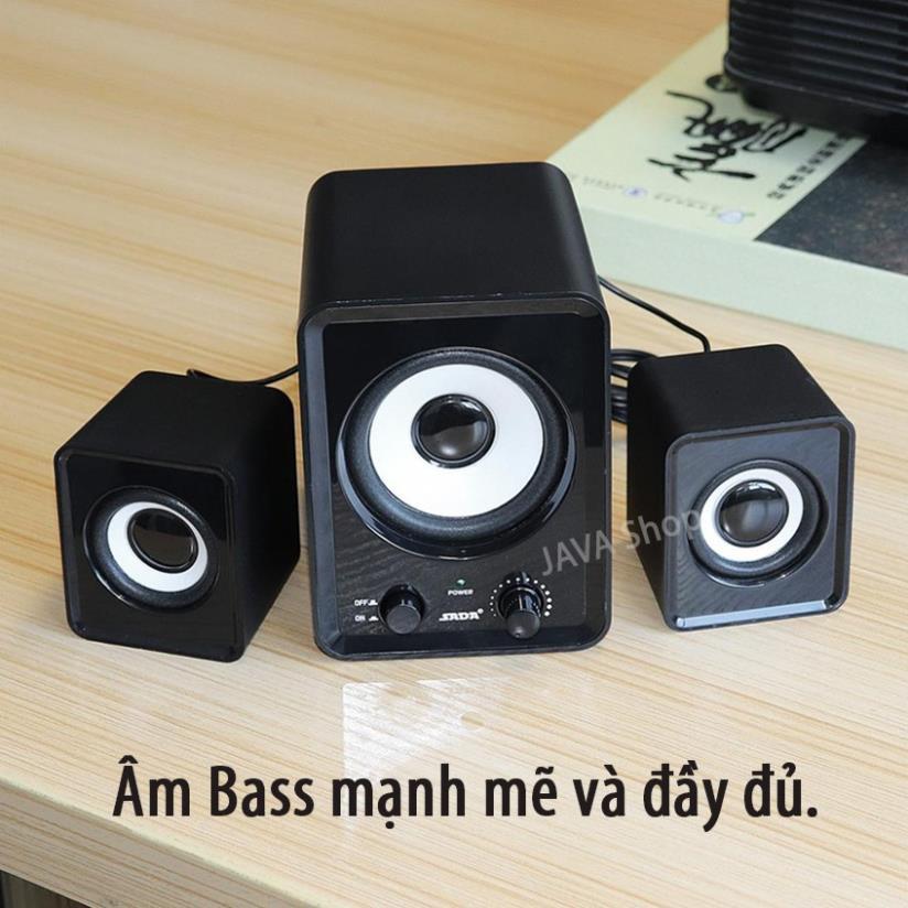 Bộ 3 Loa Vi Tính PC Cao Cấp 2.1 - Loa vi tính Âm Bass Echo Hay - Nhỏ Gọn (MSP VT125)