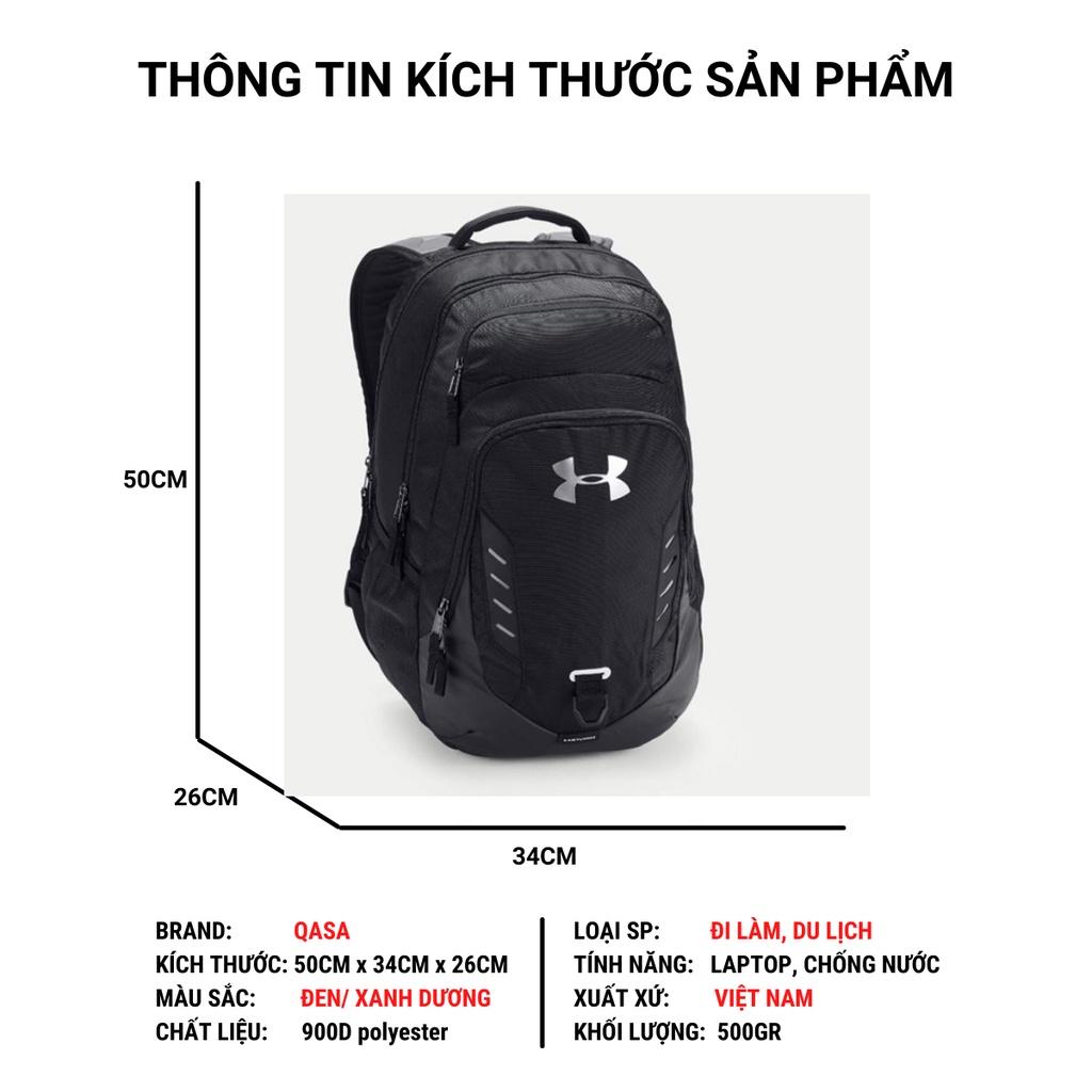 Balo thời trang nam nữ UA unisex đi làm du lịch vải chống nước quai đeo trợ lực QASA