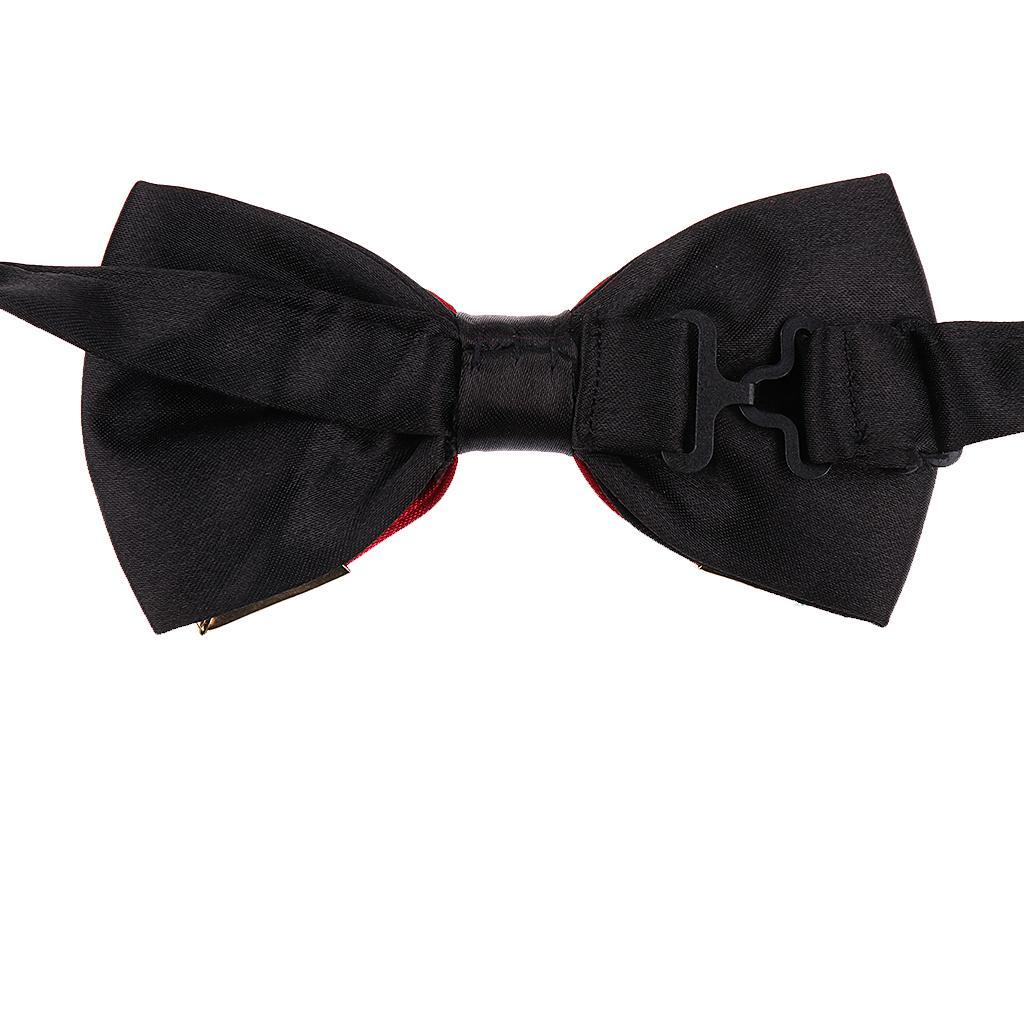 Men's Formal Tuxedo Bowtie Pre-tied Neckties with Adjustable Strap