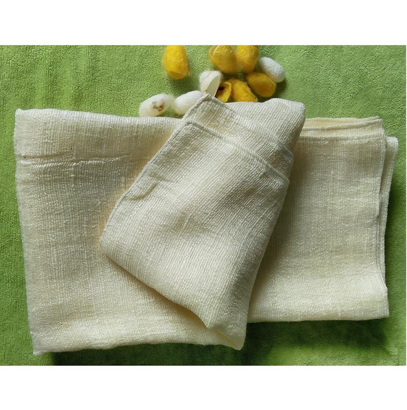 Khăn tắm đũi tơ tằm cao cấp- Hight quality raw silk towel