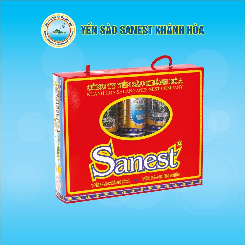 Nước Yến sào Khánh Hòa Sanest đóng lon 190ml - Có đường 001