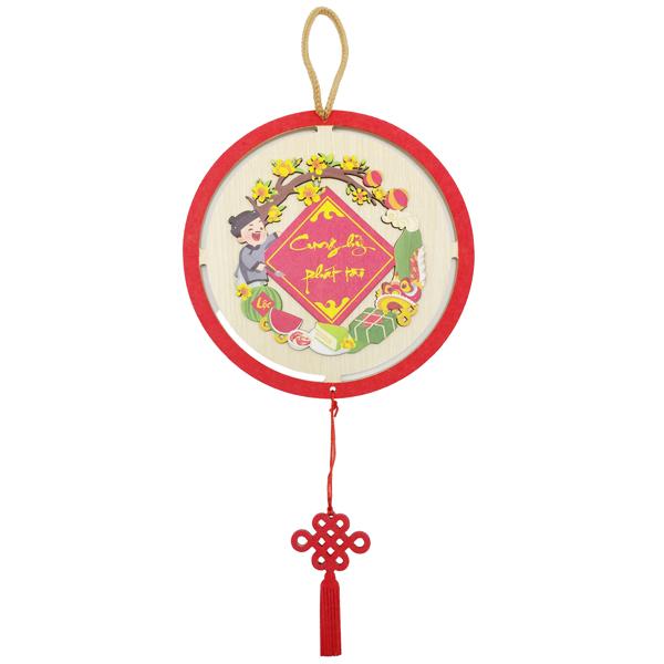 Bảng Gỗ Treo Tường Trang Trí Tết - Bách Mộc T35 - Cung Hỷ Phát Tài