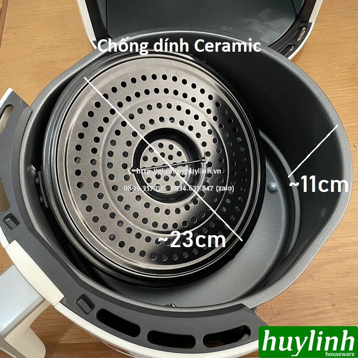 Nồi chiên không dầu Perfect GLA-768 - Dung tích 5 lít - Công suất 1400W - Hàng chính hãng