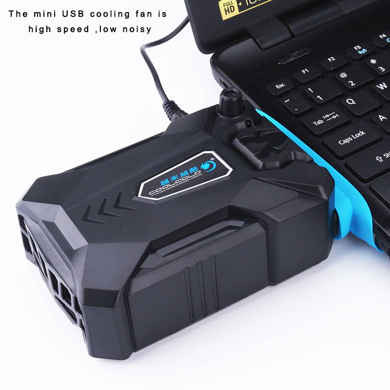 Quạt Hút Tản Nhiệt Laptop Chuyên Dụng Cao Cấp Cho Game Thủ CoolCold K27 Cắm Cổng USB - Kèm Bàn Di Chuột - Hàng Chính Hãng)