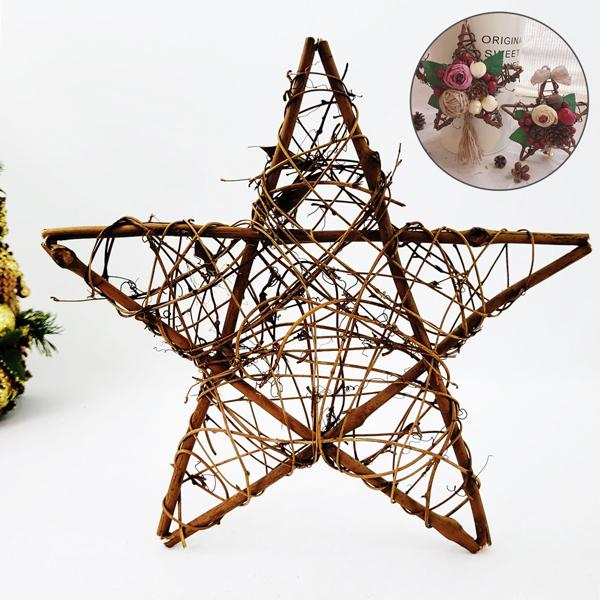 Vòng Cỏ Ngôi Sao Trơn 30 cm - Trang Trí Giáng Sinh - Vinacraft