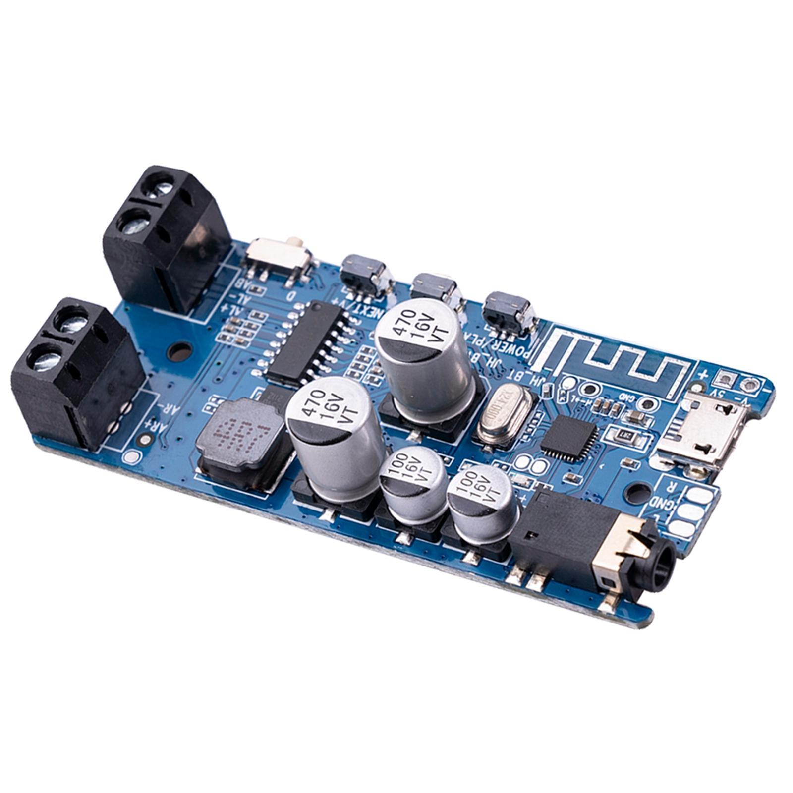 Bluetooth 5.0 Amplifier Board Mini 2x5W Easy Installation Stereo for