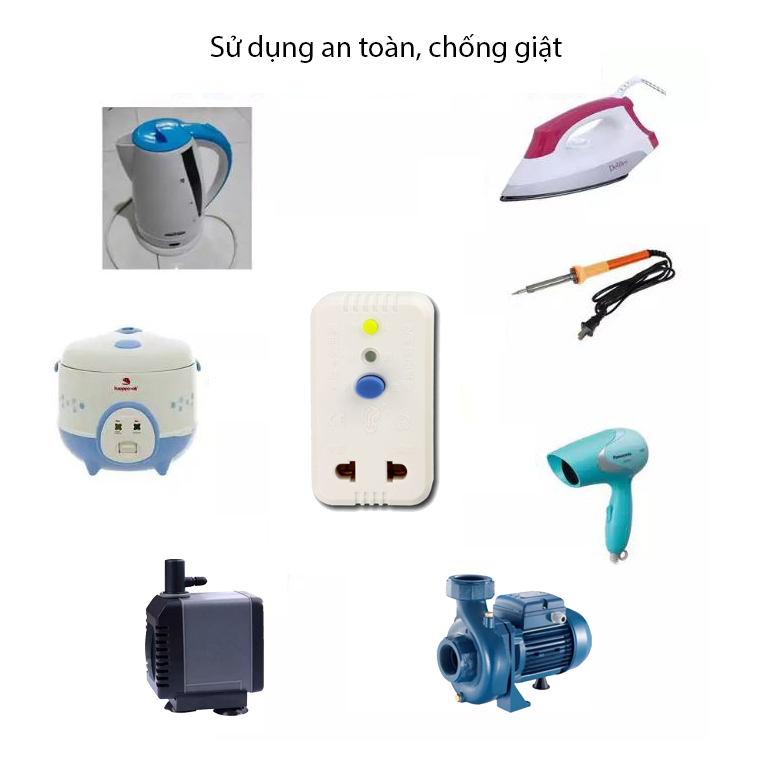 Ổ CẮM CHỐNG GIẬT, DÒ ĐIỆN CHO CÁC THIẾT BỊ NB-ZL2M10