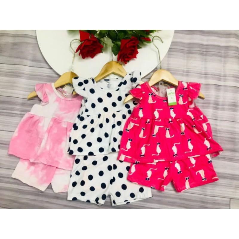 Sét 5 bộ babydol mặc hè cho bé gái 6-16kg