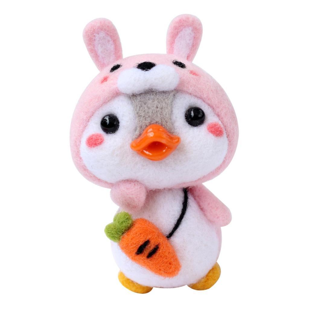 Rabbit Penguin Felt Kits Felting Wool Felting